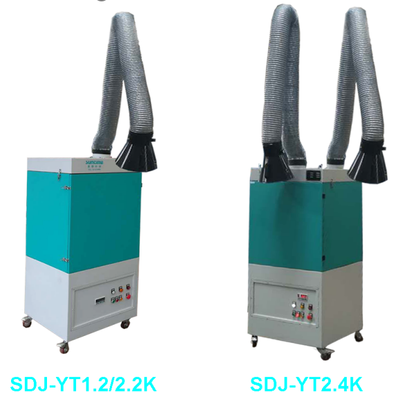 Mobile Paper Filter Welding Fume Extractor Portable Exhaust Extractor for Shops