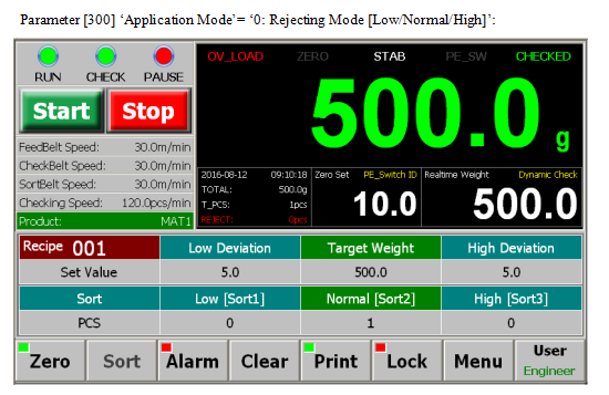 Touch Screen Checkweigher Load Cell Controller