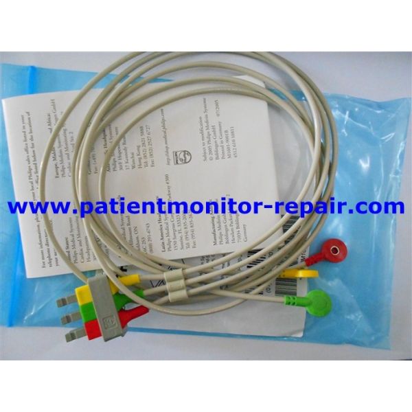 Placenta Monitor Medical Equipment Accessories 3 Lead Set Snaps Safety IEC M1615A