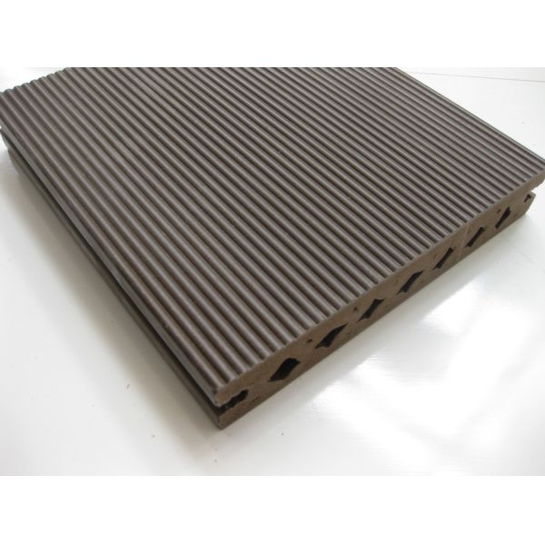 Dampproof Wpc Wood Plastic Composite Flooring Groove Economical