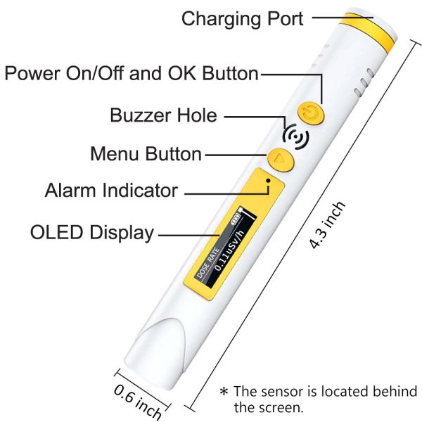 Handheld Pocket Geiger Counter Nuclear Radiation Detection Devices OEM