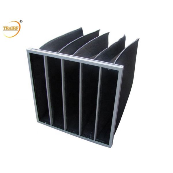Aluminum Alloy Frame HVAC Pocket Activated Carbon Air Filter Ordor Removal