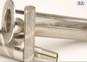 China Stainless Steel Perforated Filter Tube , AISI 304 Punching Hole Stainless Mesh Tube on sale