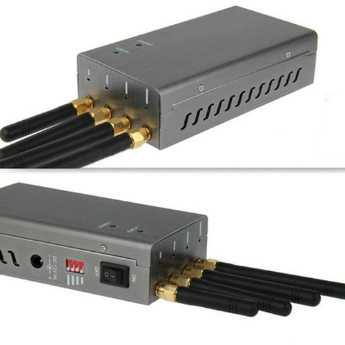 4 Antenna Handheld Cell Phone 2G GSM GPS WIFI Signal Jammer Blocker W/ Single Band Switch