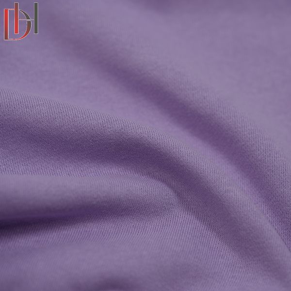 Organic Tricot Knitted Fabric 280GSM Breathable Winter Cotton Polyester Shirt Fabric