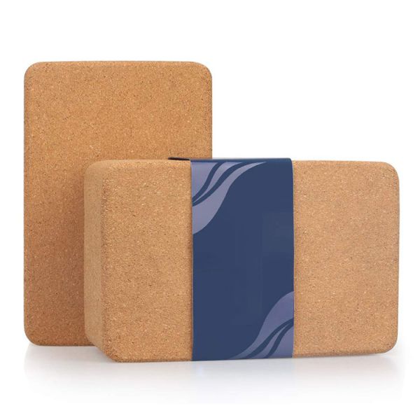 750g 3x6x9 Inch Cork Yoga Brick Non Toxic Cork Block Fitness Workout Tools
