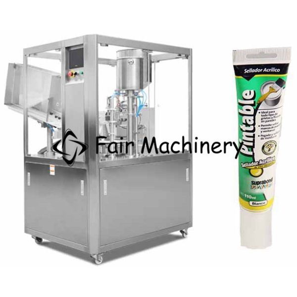 0.6MPa Soft Tube Filling Machine , 2.2KW 40B/Min Lotion Tube Sealer