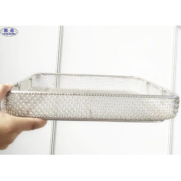 Sterilization Stainless Steel Mesh Basket Basket Medical Autoclave Tray