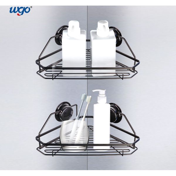 Black Oxidized Hanging Corner Shower Shelf Wall Mounted Shelves ODM OEM ISO9001