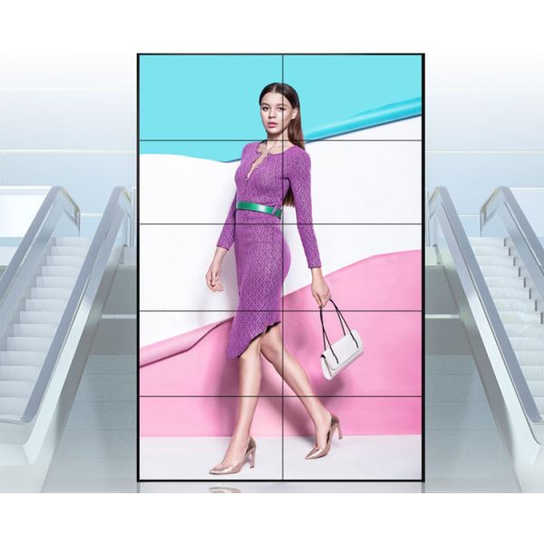 WiFi Advertising 55Inch 500cd UHD 4K LCD Video Wall Display