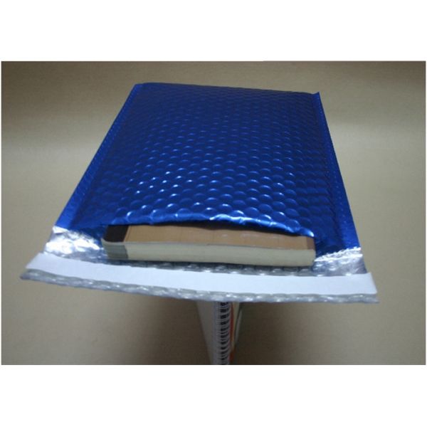 Blue Metallic Decorative Bubble Mailing Envelopes For Courier Company Using