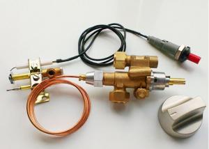 China Thermocouple Gas Safety Valve , Brass Gas Grill Safety Valve With Piezo / Battery on sale
