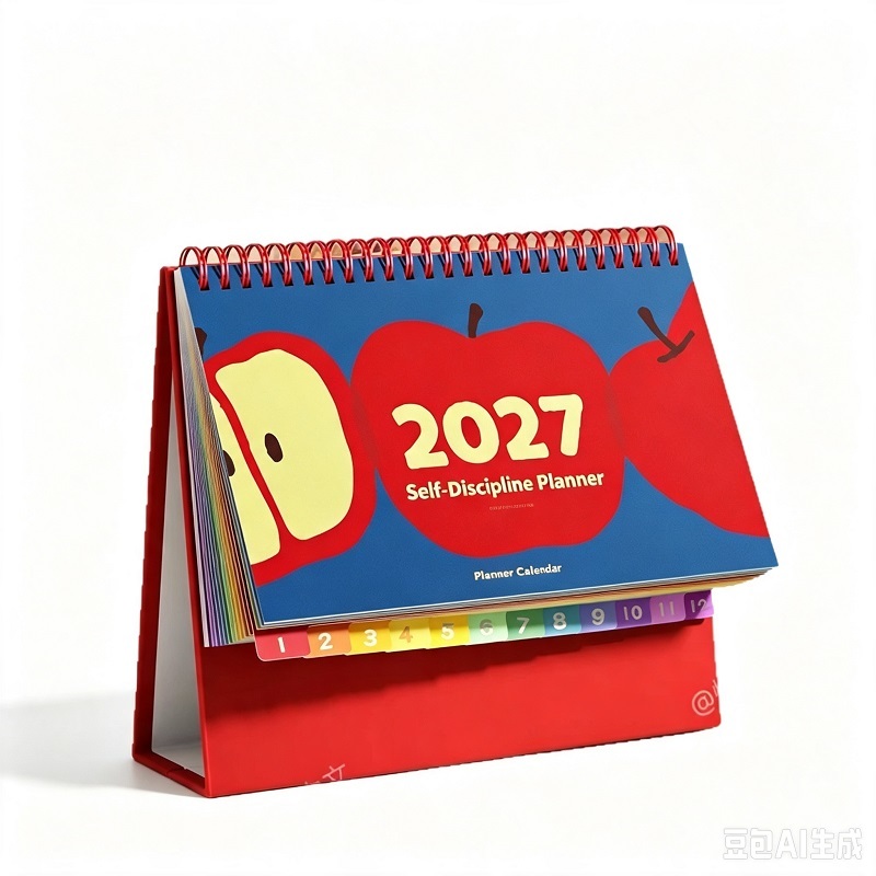 Desk Calendar 2027 With Index Tabs And Planner Stickers For Office Planning