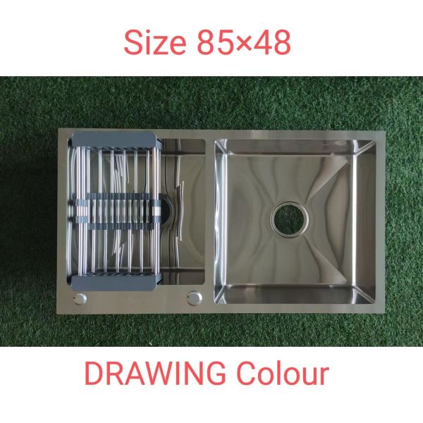 Gold Bronze Black Double Bowl Sink Undermount Handmade Kitchen Sink