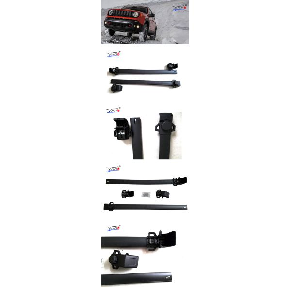 Plastic B001A Ski Rack Cross Bars For Jeep Renegade Durable Easy Get On / Off