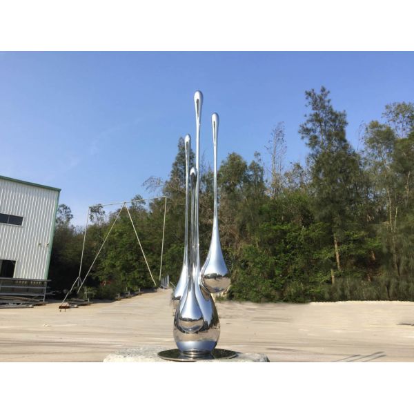 Street Decoration Modern Abstract Sculpture / Urban Sculpture Stainless Steel