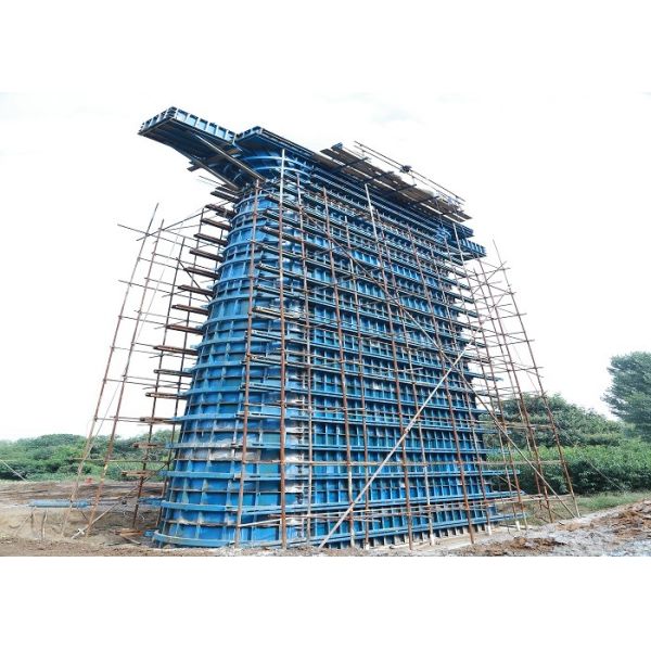 Customized Modular Steel Column Formwork Easy Maintenance No Rust Corrosion