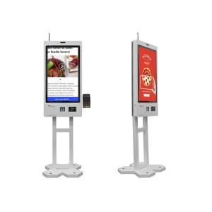 Cheap Capacitive Touch Food Order Self Service Kiosks Self Order Software Pos Payment for sale