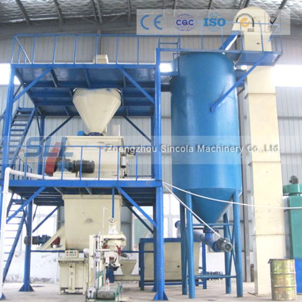 10-15T Automatic Mortar Production Line , Building Materials Dry Mix Mortar Plant