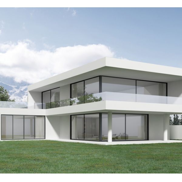 ODM Exterior Entry Opaque Glass Sliding Doors Aluminum 144 X 80 For Patio