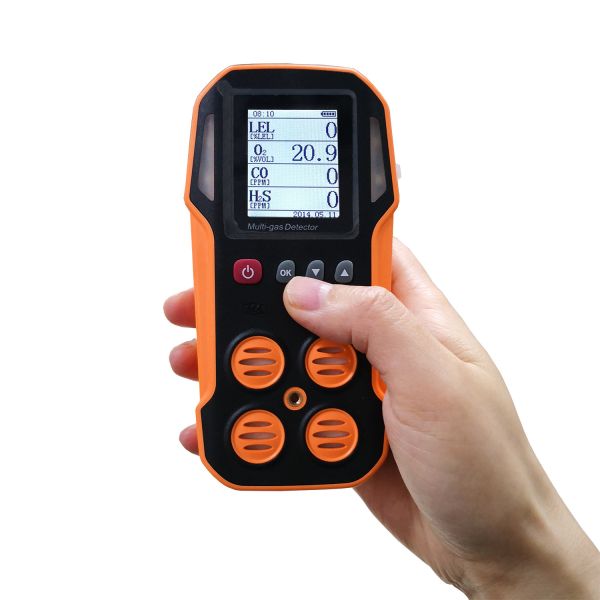 Industrial OLCD Portable Multigas Detector Analyzer Monitoring Solution 5V