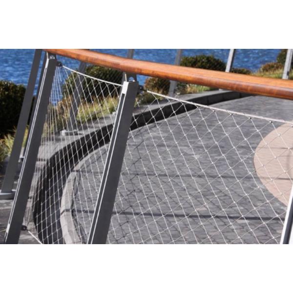 304 316 Fine Stainless Steel Mesh Rope Net Fence Black