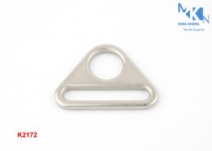 Cheap Triangle Bag Metal Buckle Nickle Color Polished Rolling Plating For Decoraction for sale