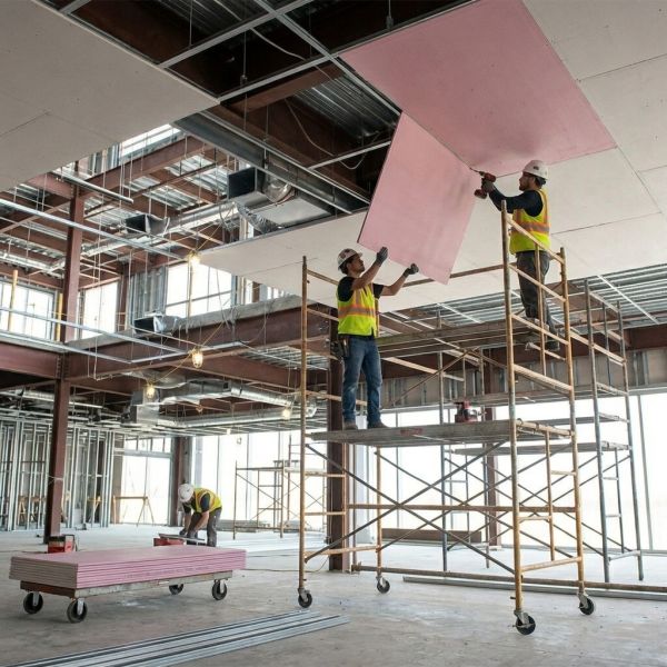 ASTM E119 Wholesale Price Drywall Fire Resistant Gypsum Board for Fire-resistant Building Plasterboard Wall Panels