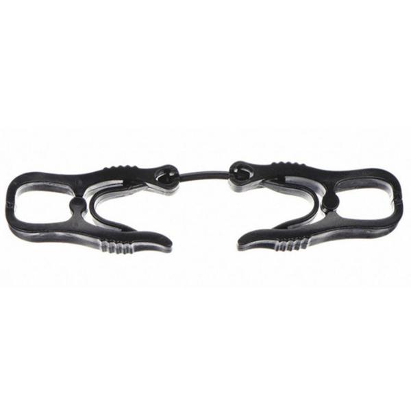 Engineered Grade Material POM Plastic Glove Clips Black Color For Personal Safety