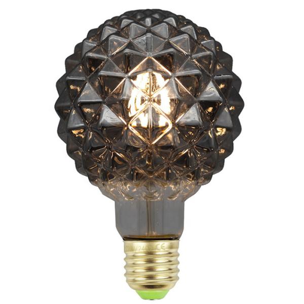 Smoky Pineapple G95 Edison Filament Bulbs 6500k  E27 Led Filament Bulb Dimmable
