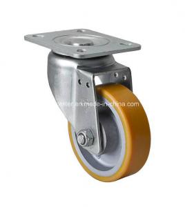 Cheap Edl Medium 4mm 300kg Plate Swivel TPU Caster Wheel 6714-86A for Industrial Equipment for sale