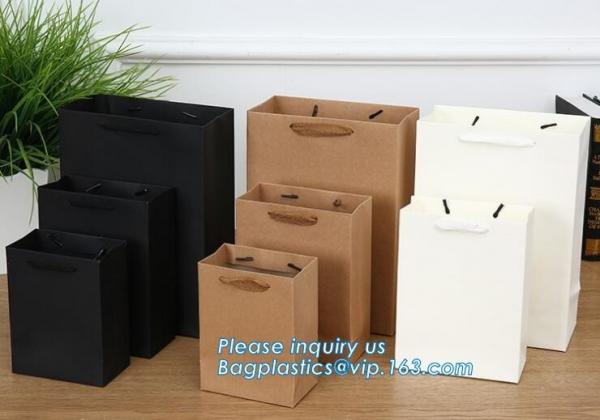 Luxury Matte Black Premium Gift Paper Packaging Carrier Shopping Bag,Luxury Cloth Carrier Paper Bag with Handle, bagplas
