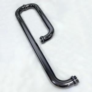Cheap Black plated towel rail shower door handle (BA-SH007) for sale