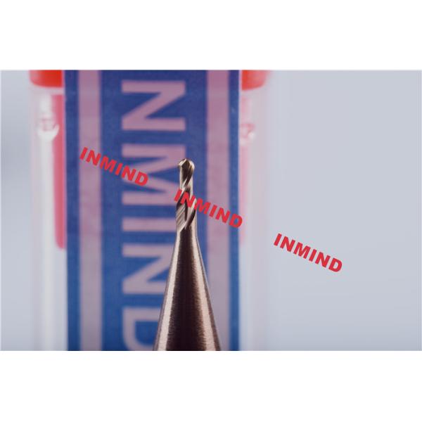 SGS Mico Two Flute Milling Machine Bits End Mill With TiSiN / NANO Coating