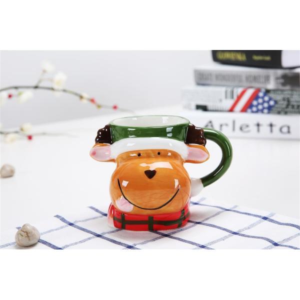 Ceramic 301ml 400ml 10 Oz Christmas Deer Mug