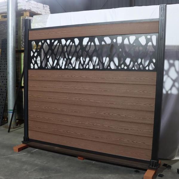 Easy Installation Wpc Fence Panels 1.8m * 1.8m Co Extrusion Exterior Boards