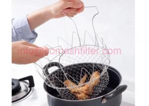 Cheap Enjoy Cooking Mesh Basket Strainer Net Kitchen Cooking Tool For Fda for sale
