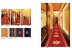 Red Axminster Machine Made Carpet For Hotel Corridor , Cut Pile Carpet