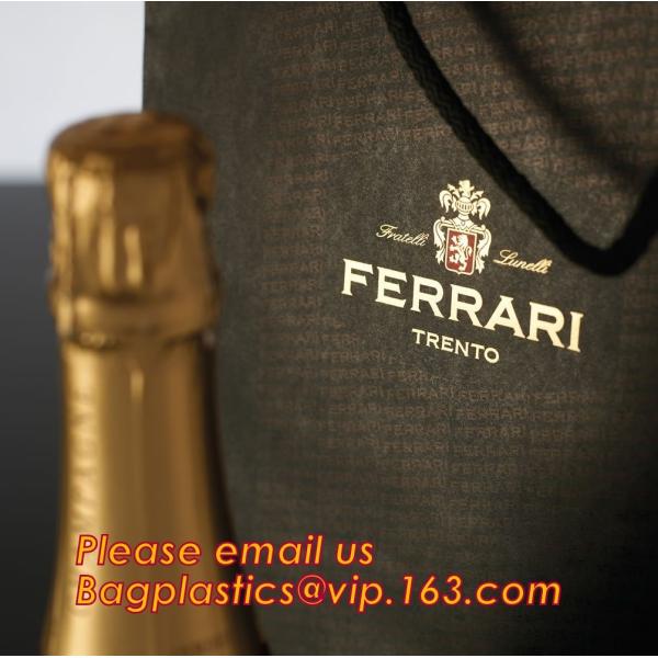 luxury paper carrier bag wholesale paper bags with handle, decorative luxury recyclable fashion paper bags with your own