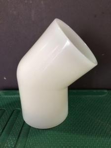 Cheap White 4 Inch Pvc Elbow , PP Plastic Elbow Fitting HG20539 - 92 Standard for sale