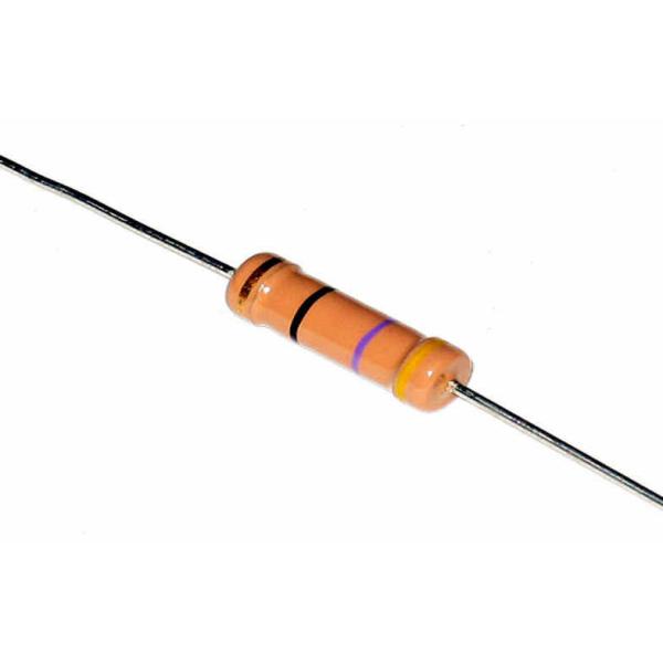 Yellow 10 ohm 1W 5% Carbon Film Resistor For PCB , Carbon Film Fixed Resistors
