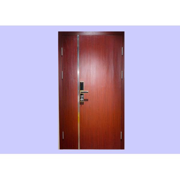 60 Minute 40/45mm Right Hand Red Mother And Son Veneered Wood Doors With Steel Frame