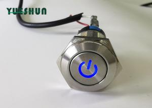 Cheap Stainless Steel Push Button Switch LED Illuminated Power Type Long Service Life for sale
