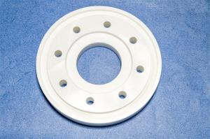 Cheap White Alumina Ceramic Components 9.0 Mohs Hardness for sale