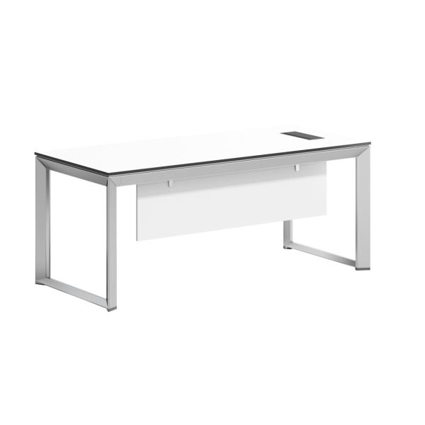 White Square Shaped Manager Office Desk 0.1277CBM Volume