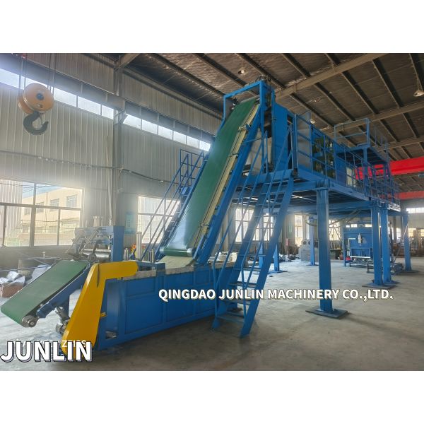 Space Saving Overhead Batch Off Cooler Line For Rubber Cooling Process