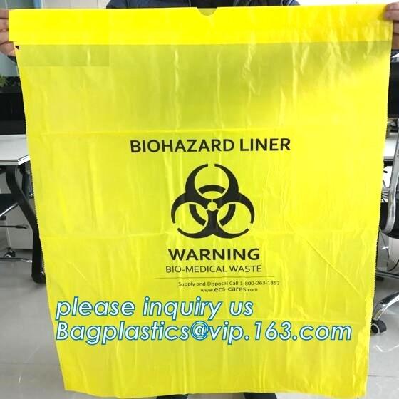 Bio Harzard Specimen Bags/Medical Waste Biohazards Bag/Medical Waste Disposal, infectious medical waste disposal plastic