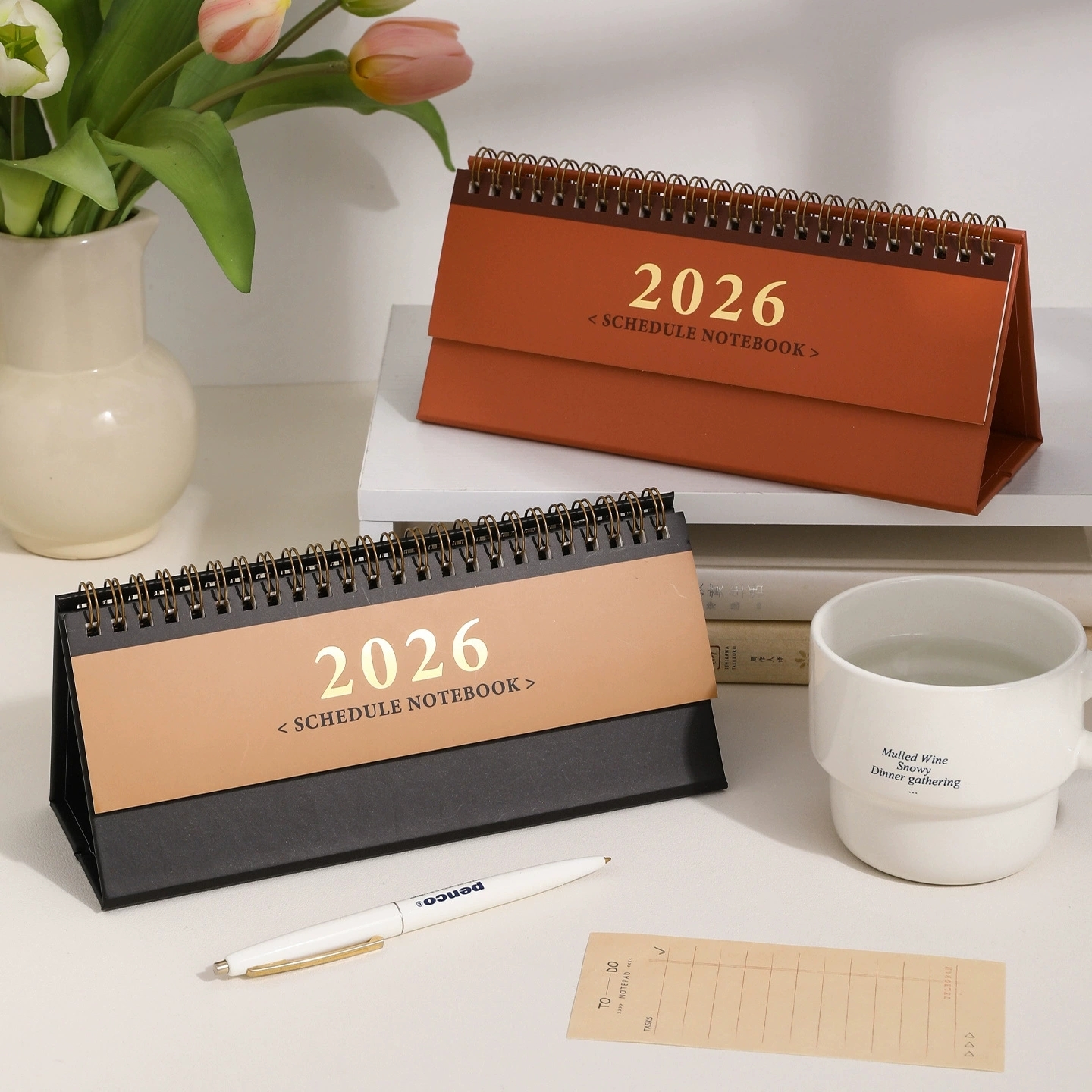 Monthly Desktop Calendar 2026 Stand Up Schedule Notebook For Office Desk
