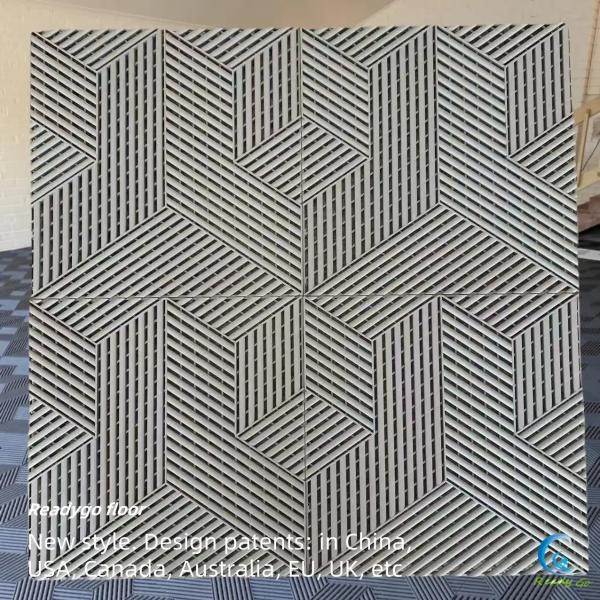 Outdoor Garage Tiles Interlocking Scratch Resistant Plastic Garage Floor Tile