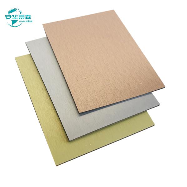 ISO14001  Brushed ACP Fire Retardant Aluminium Composite Panel For Construction